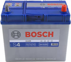 Акумулятор автомобільний BOSCH 6CT-45 Asia S4 R тонкі клеми 330A