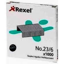 Скоби REXEL N№ 23/6, 1000шт/уп. (2101211)