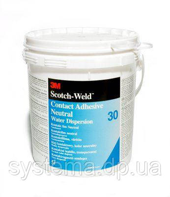 3M™ Scotch-Weld™ 30 - контактний, неопреновий, на водній основі, прозорий, 20 літрів, фото 1