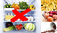 Які продукти не повинні зберігатися в холодильнику