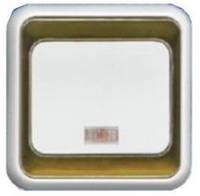 ВС10-1-1-ЭБ Выключатель 1кл. с индикатором (белый) серия "Элита"