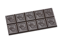Профессиональные поликарбонатные формы для плиточного шоколада "Таблетка с какао стручковым " 100 г