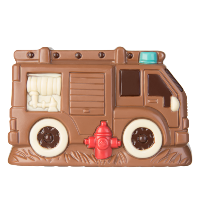 Професійна полікарбонатна форма для шоколаду "Пожежна машина " 120 г