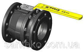 Кран POLIX KPC Ду100 (УЧЕННИЙ ТОВАР) кульовий чавунний фланцевий, фото 1