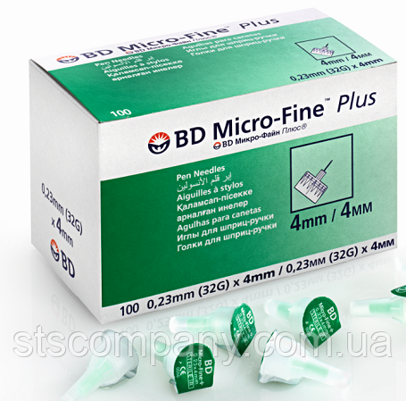 Иглы BD Micro-Fine+ «МикроФайн» 4 мм 100 шт.: продажа, цена в Днепре ...