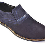 Туфлі чоловічі на резинці нубук комфорт на кожен день взуття великих розмірів Rosso Avangard BS Persona RBN, фото 4