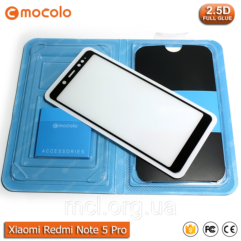 Захисне скло Mocolo Xiaomi Redmi Note Pro 5 (Black) - Full Glue