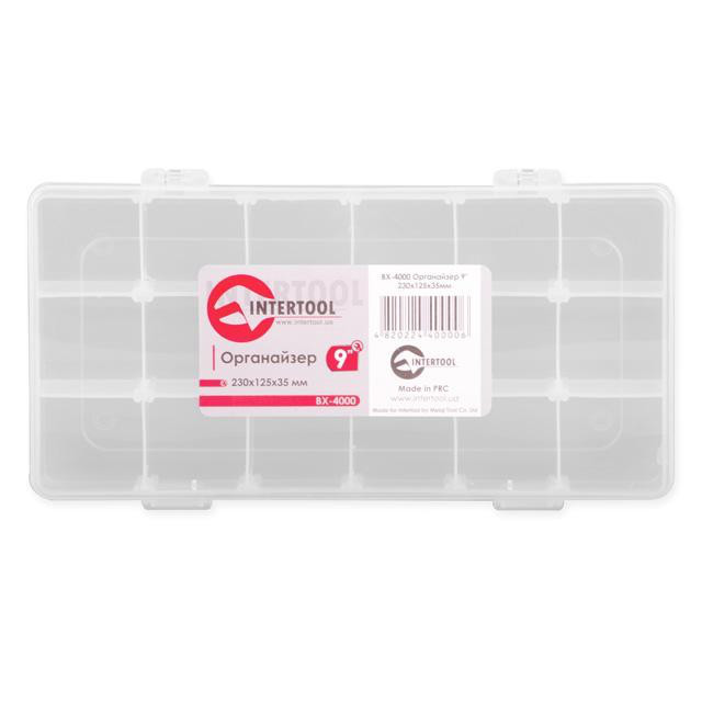 Органайзер 9" 230*125*35мм INTERTOOL BX-4000, фото 1