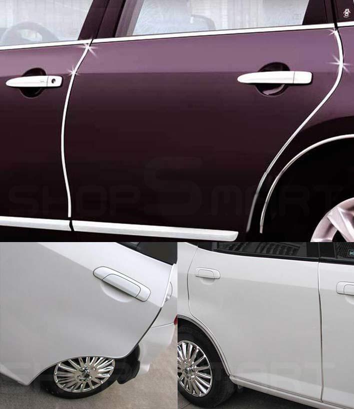 . РАСПРОДАЖА Авто молдинг хром 70см лента для защиты двери декора тюнинга решетки - фото 7 - id-p581002796