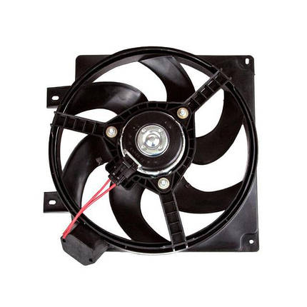 Електровентилятор охолодження ВАЗ-1118 з кожухом, фото 1