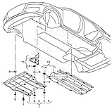 Кліпса кріплення захисту двигуна Audi A4, A5, A6, A7, A8, Q3, Q5, Q7, 8K0805121, фото 4