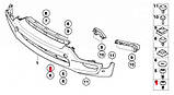 Кліпса кріплення захистів двигуна, бампера BMW 3-series E46 / 7-series E65 / X5 E70 / X6 E71 / Mini, фото 4