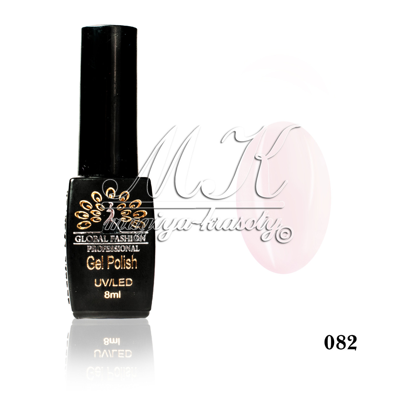Гель лак Global Fashion, Gel Polish 8ml 082