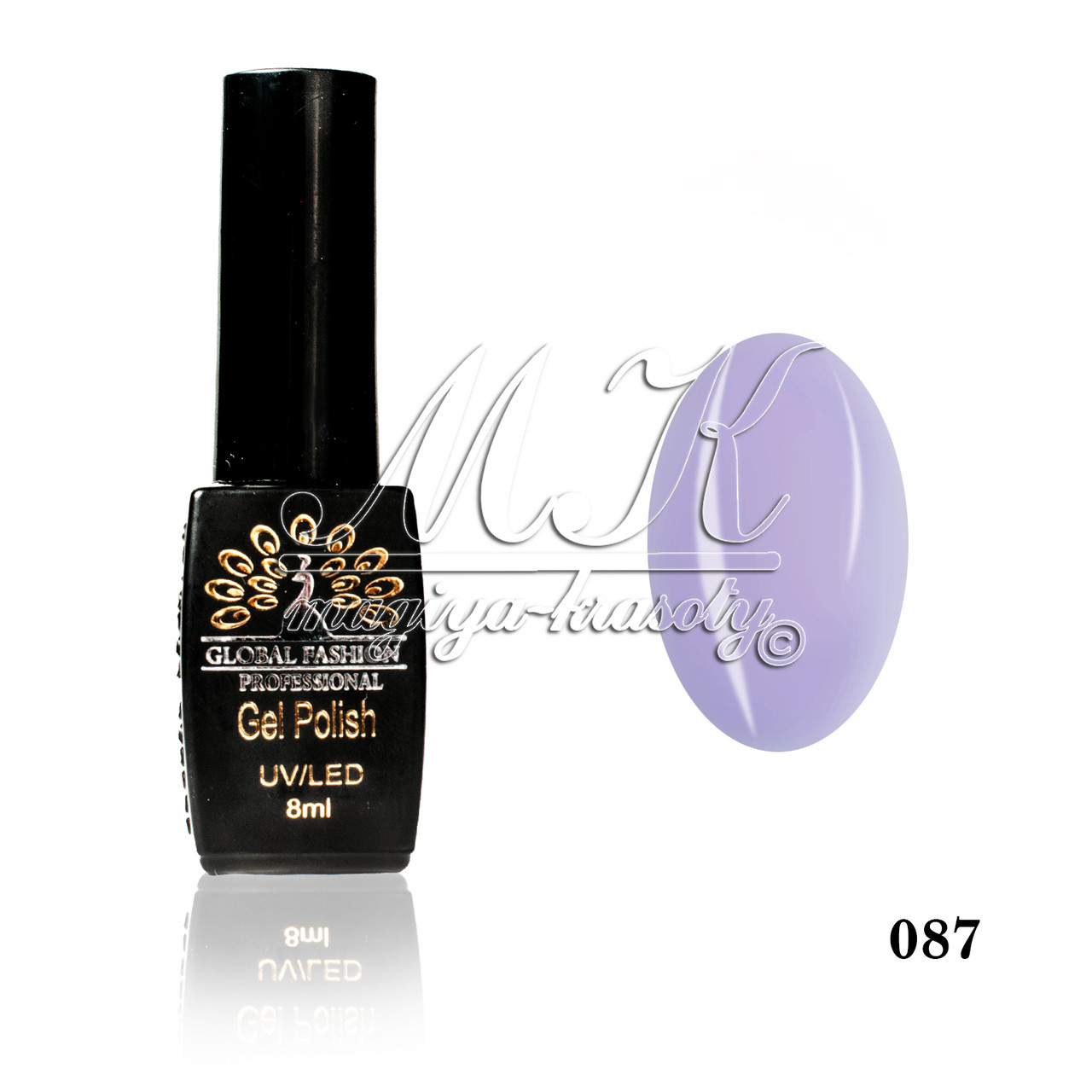 Гель лак Global Fashion, Gel Polish 8ml 087