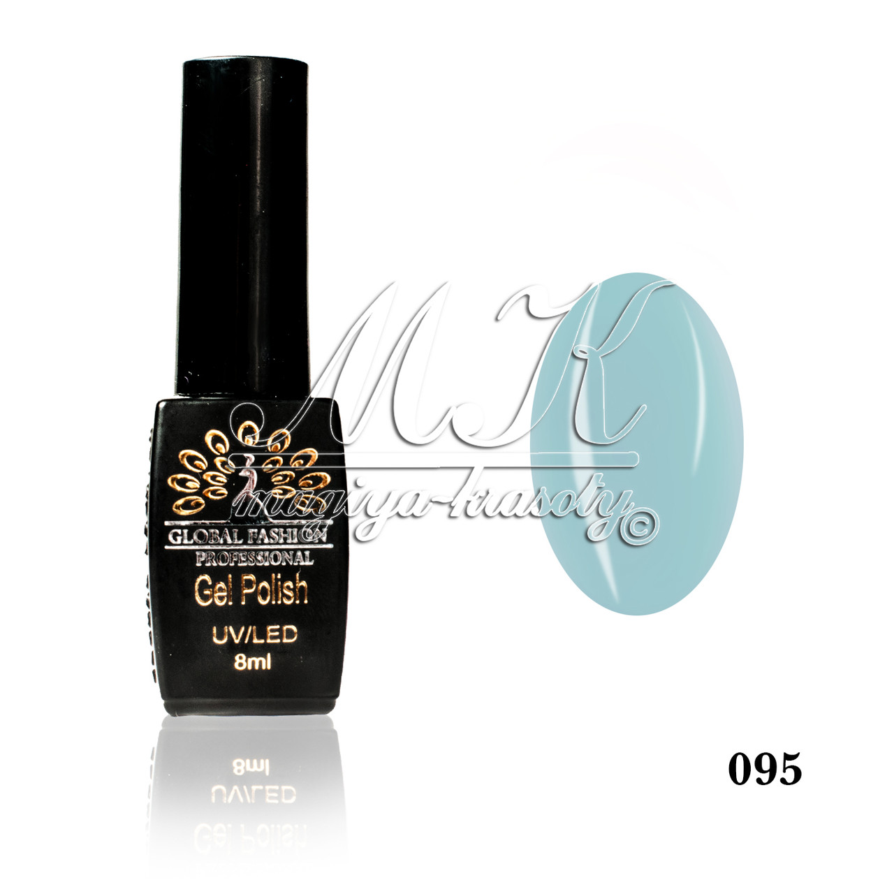 Гель лак Global Fashion, Gel Polish 8ml 095