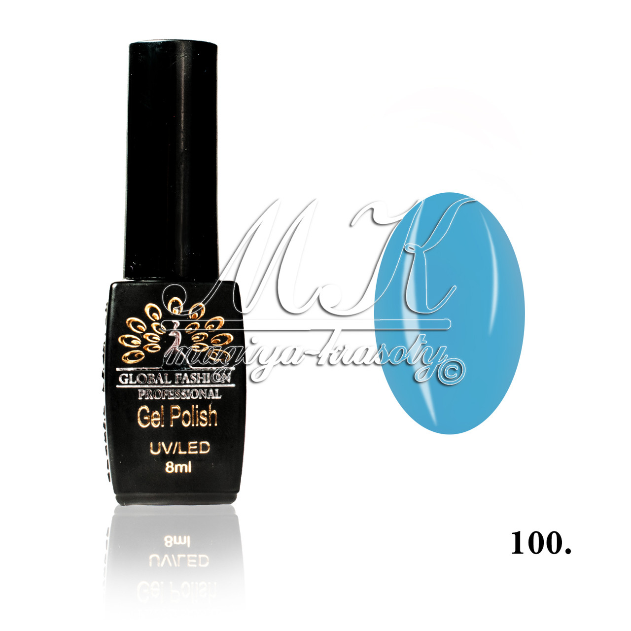 Гель лак Global Fashion, Gel Polish 8ml 100