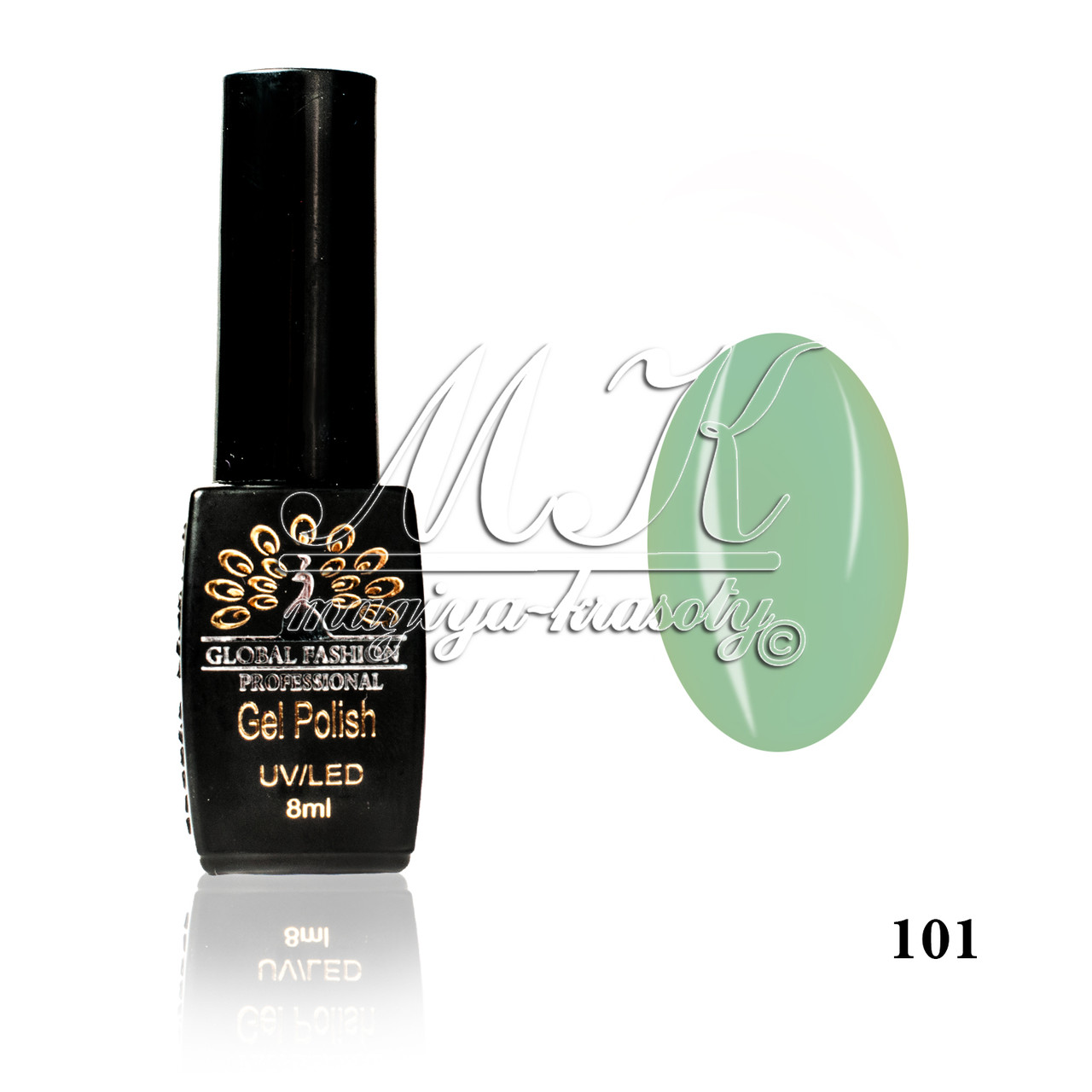 Гель лак Global Fashion, Gel Polish 8ml 101