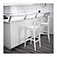 Стілець барний IKEA INGOLF білий 001.217.66, фото 3