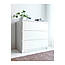 Комод IKEA MALM 3 шухляди білий 80х78 см 204.035.62, фото 3