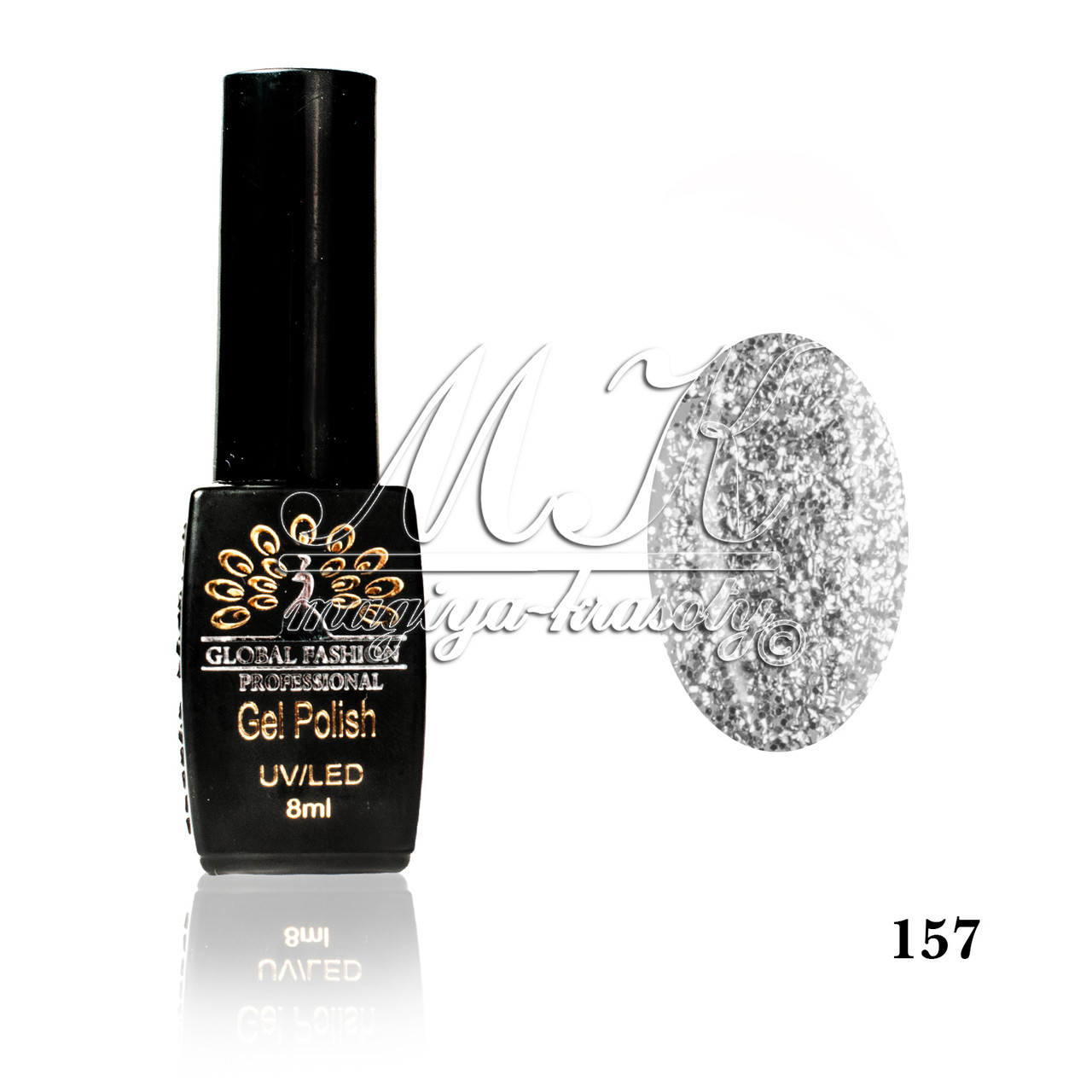 Гель лак Global Fashion, Gel Polish 8ml 157