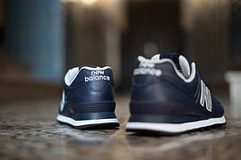 Напівчеревики чоловічі new balance 574LPN (синій) оригінал, фото 4