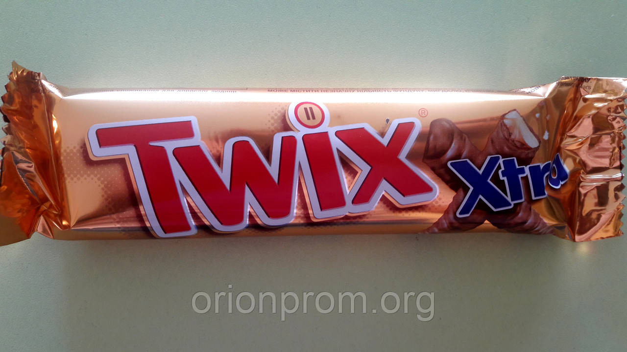 Шоколадний батончик Twix Xtra 75 г (термін 03.08.2025), фото 1