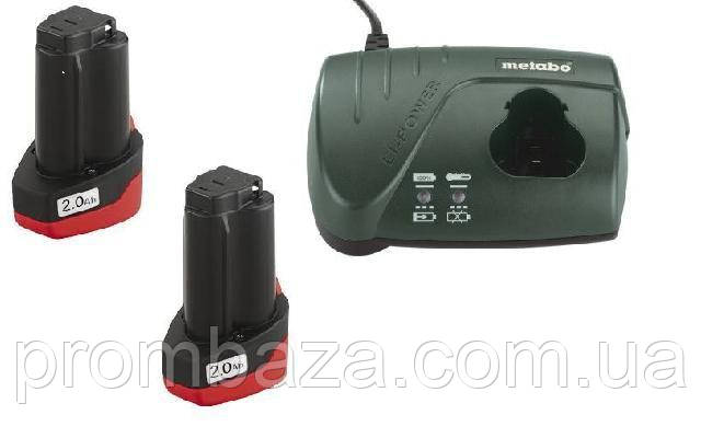 Базовий комплект Metabo 10.8 В, 2x2,0 А·год