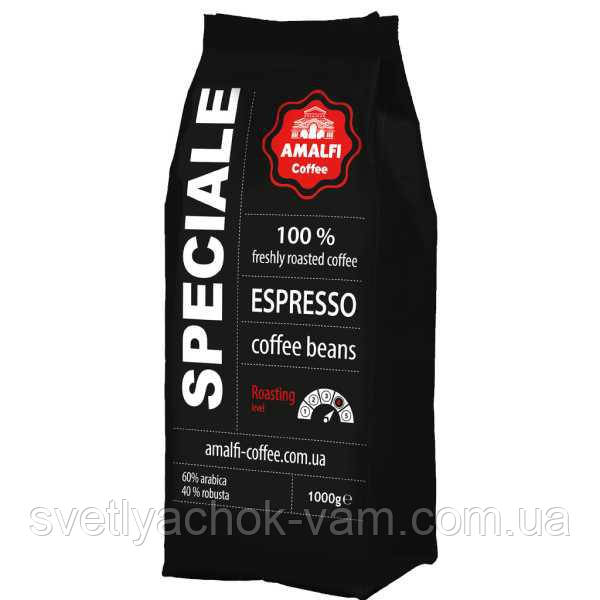 Кава в зернах Espresso Speciale 60% арабіки та 40% високогірної робусти, паковання 1000 г