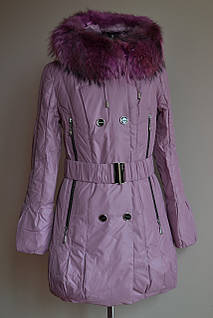 Куртка пуховик з натуральним хутром Shenowa розмір L,XL