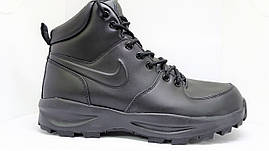 Черевики Nike Manoa Leather чорні оригінал, фото 4