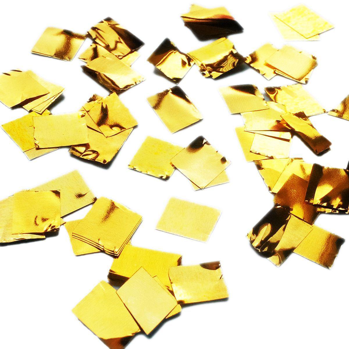 Конфеті квадратики золото 50 г