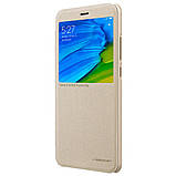 Nillkin XIAOMI RedMi Note 5/ Note 5 Pro Gold NEW LEATHER CASE чохол - книжка, фото 5