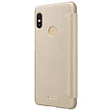 Nillkin XIAOMI RedMi Note 5/ Note 5 Pro Gold NEW LEATHER CASE чохол - книжка, фото 6