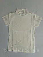 Футболка-блузочка с стразами, короткими рукавами для девочки, размер 140-176. 9-14лет. Отличного качества.