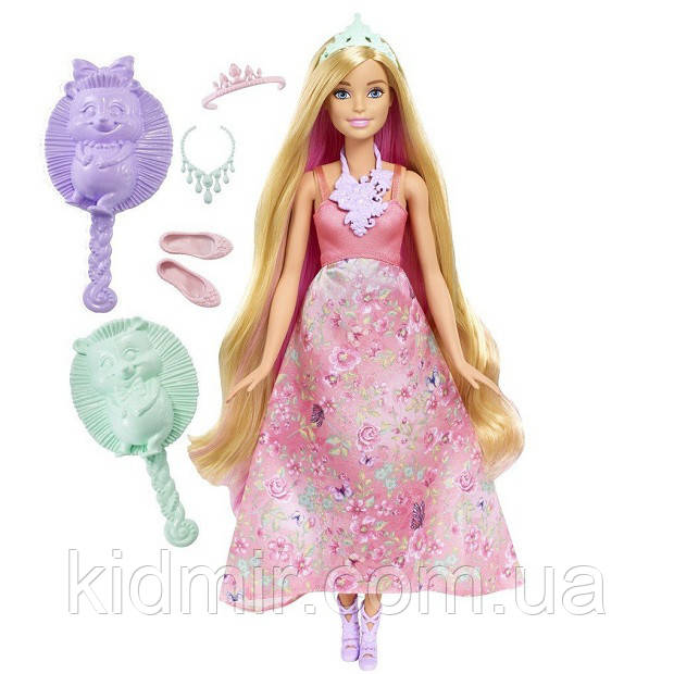 Лялька Барбі Дримтопия Принцеса з чарівними волоссям Barbie Dreamtopia DWH42