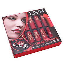 Набір помад для губ NYX matte lipstick 12 в 1