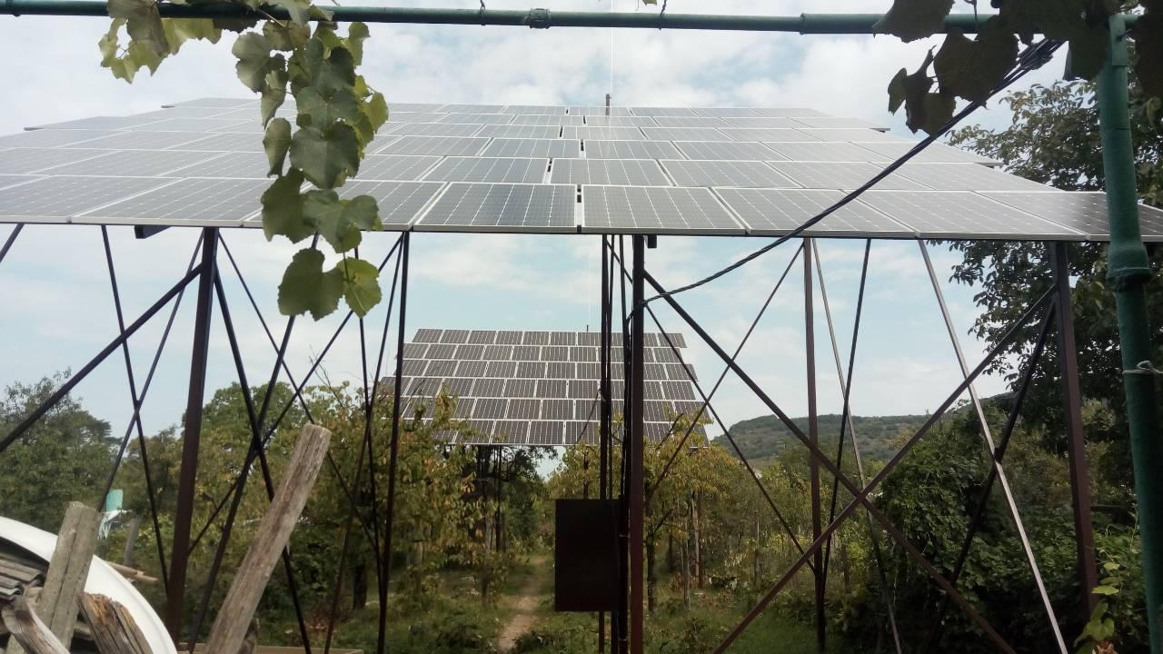 СЕС 30 кВт під зелений тариф на двох стаціонарних каркасах (Закарпаття)