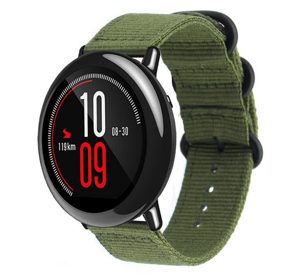 Нейлоновий ремінець Primo Traveller для годинника Xiaomi Huami Amazfit Sport SmartWatch - Army Green, фото 1