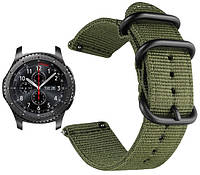 Нейлоновий ремінець Primo Traveller для годинника Samsung Gear S3 Classic SM-R770 / Frontier RM-760 - Army Green