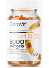 Вітамін OstroVit Vitamin D3 5000 60 Softgels