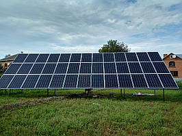 СЕС 30 кВт під зелений тариф на трьох стаціонарних каркасах (Буковина)