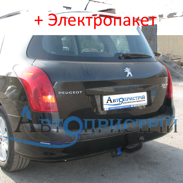 Фаркоп - Peugeot 308 SW Універсал (2008-2014) з'ємний на 2 болтах, фото 1