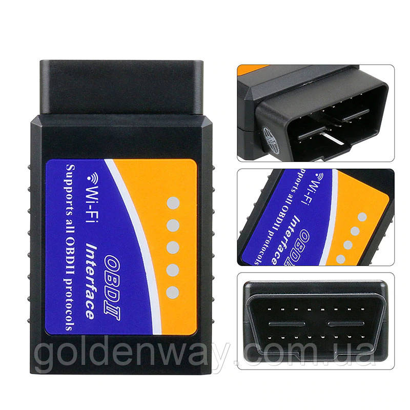 Автосканер для діагностики ELM327 WiFi v1.5 роз'єм OBD2 чип PIC18F25K80 для Android та iOS iPhone