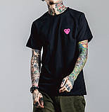 Футболка Comme des Garcons play red | Футболка CDG з логотипом Ком Гарсонз, фото 3