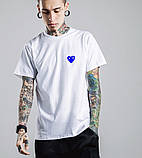 Футболка Comme des Garcons play red | Футболка CDG з логотипом Ком Гарсонз, фото 4