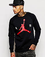 Світшот чорний Jordan ( Джордан ) Air велике лого