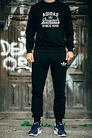 Чоловічий чорний спортивний костюм Adidas 1972
