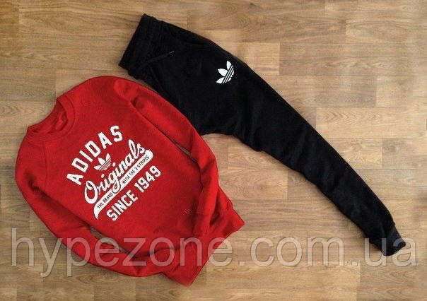 Спортивний червоний світшот Adidas (ORIGINAL)