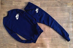 Чоловічий синій костюм Nike галочка+ім'я дрібні