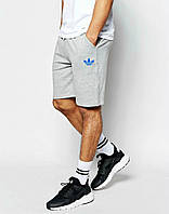 Шорти Adidas ( Адідас ) сірі трикотажні синій квітка
